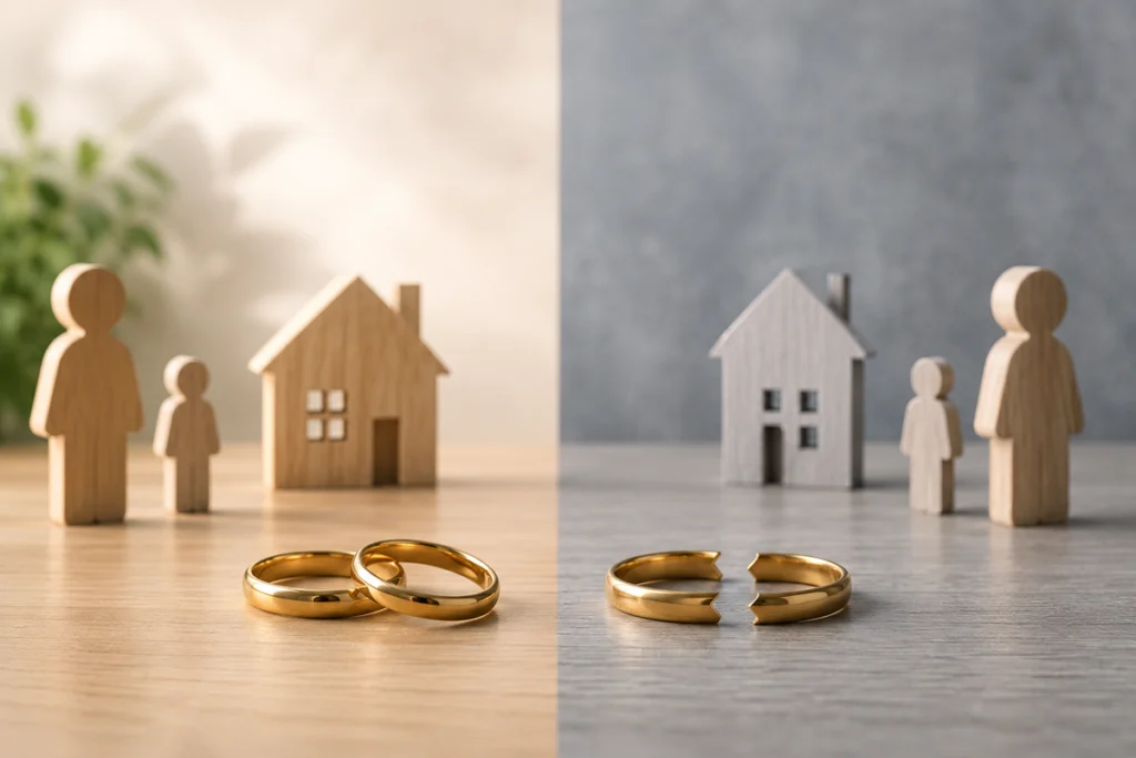 Diferencias entre separación y divorcio