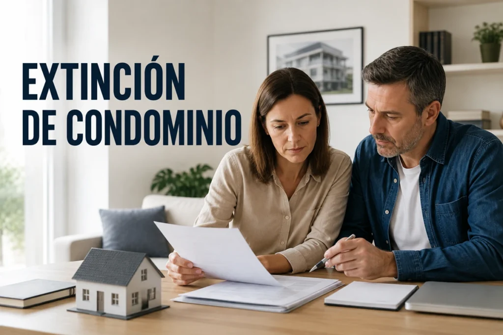 Extinción de condominio de una vivienda entre copropietarios